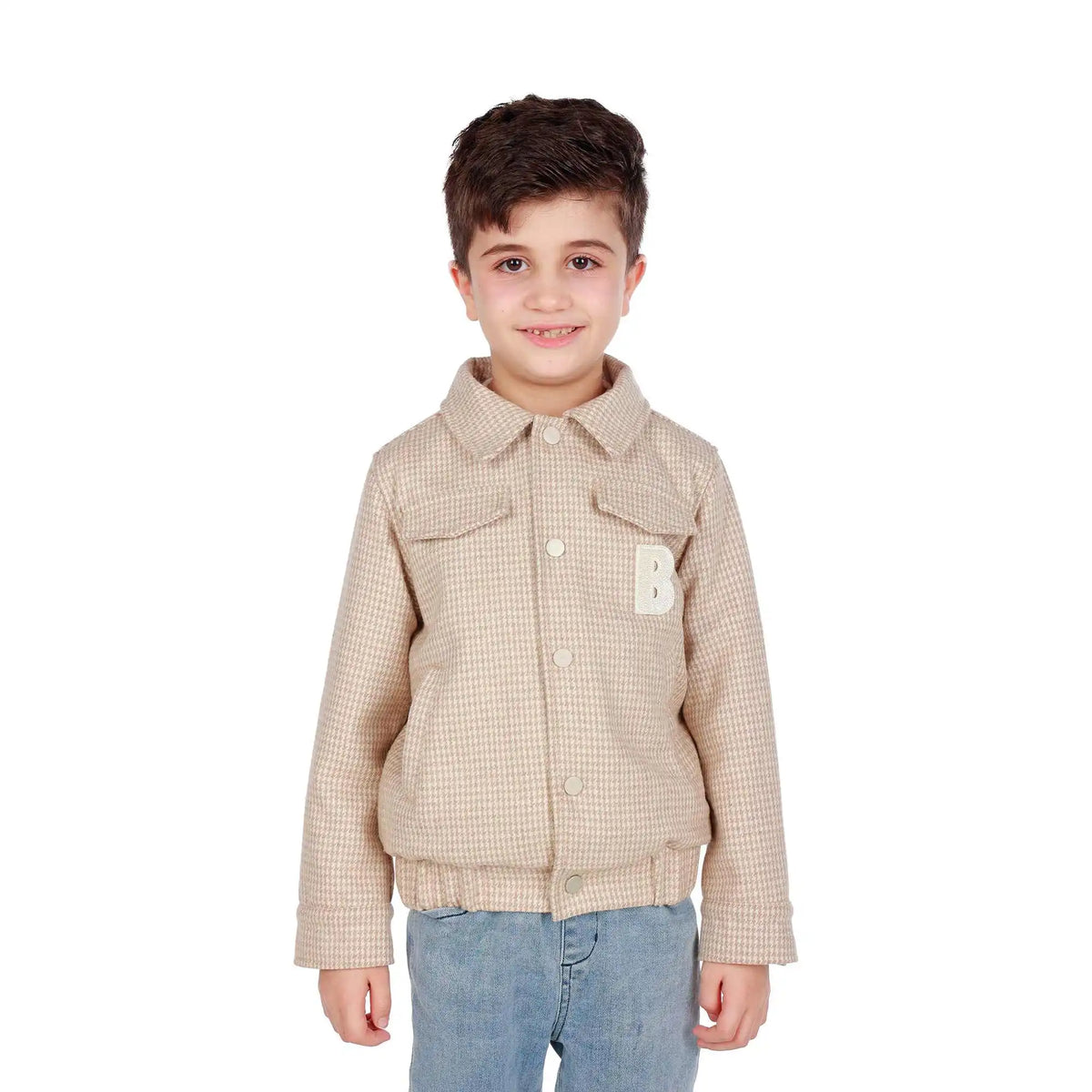 Checked Elegant Jacket For Boys