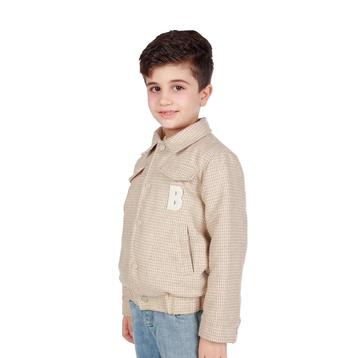 Checked Elegant Jacket For Boys