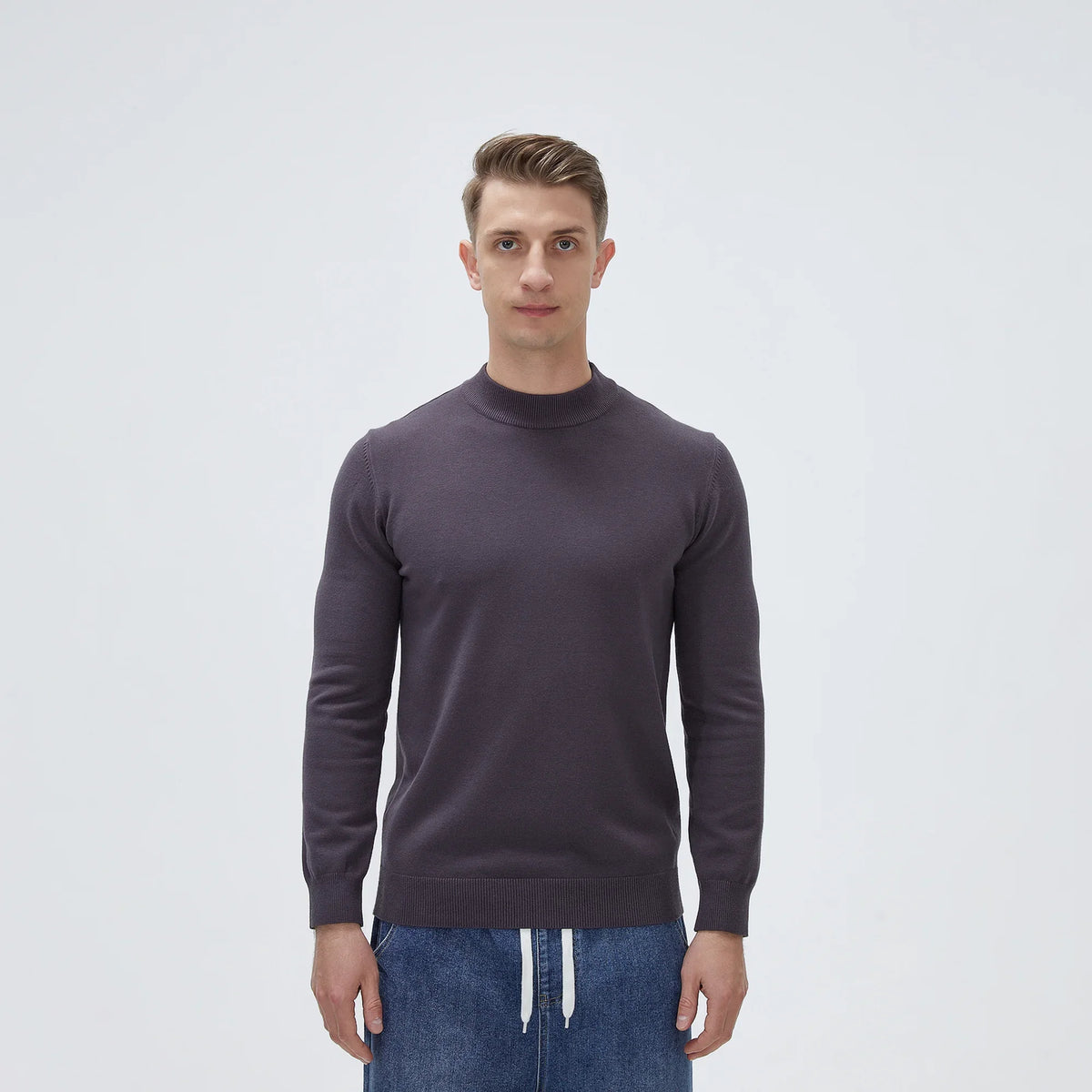 Plain Casual Sweater For Men