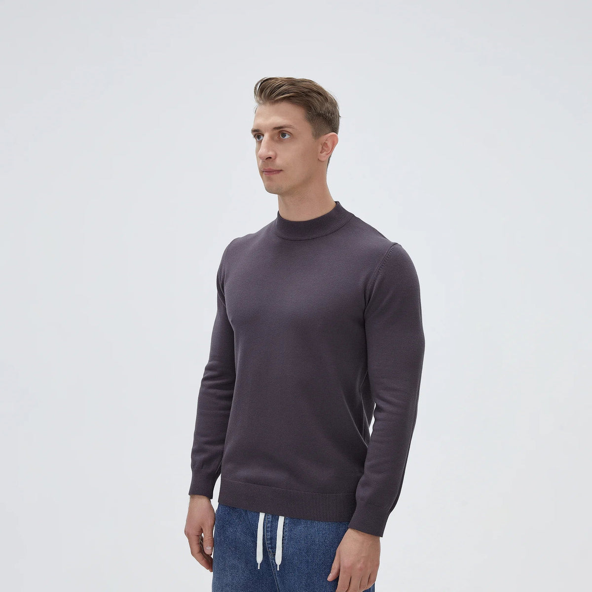 Plain Casual Sweater For Men