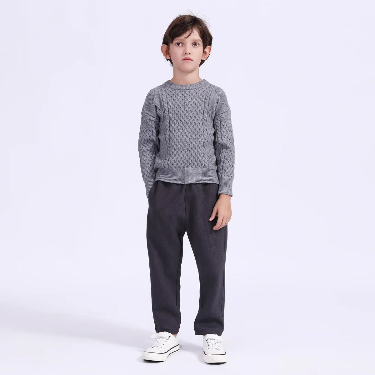 jacquard casual sweater for boys image