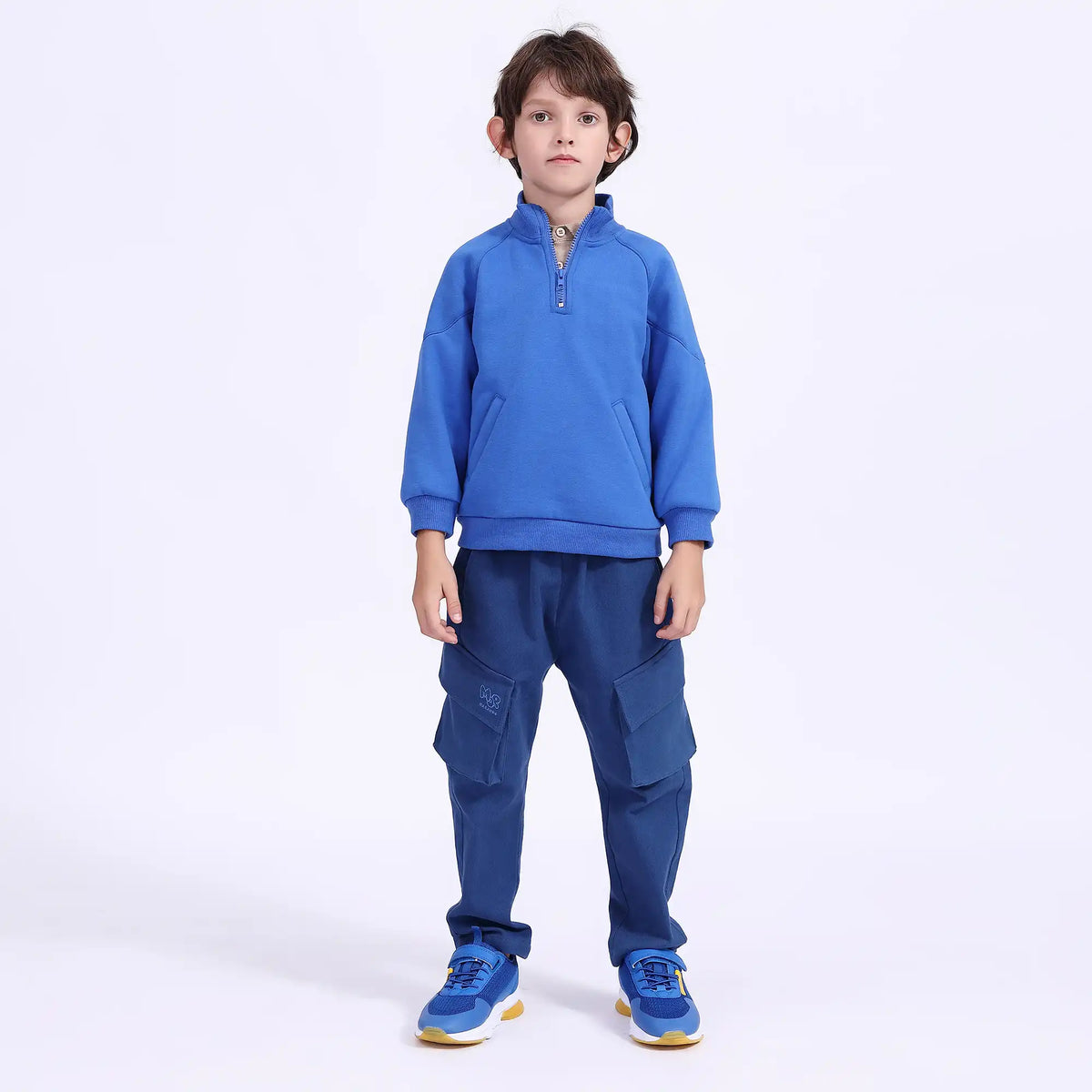 Plain Casual Pullover For Boys Image