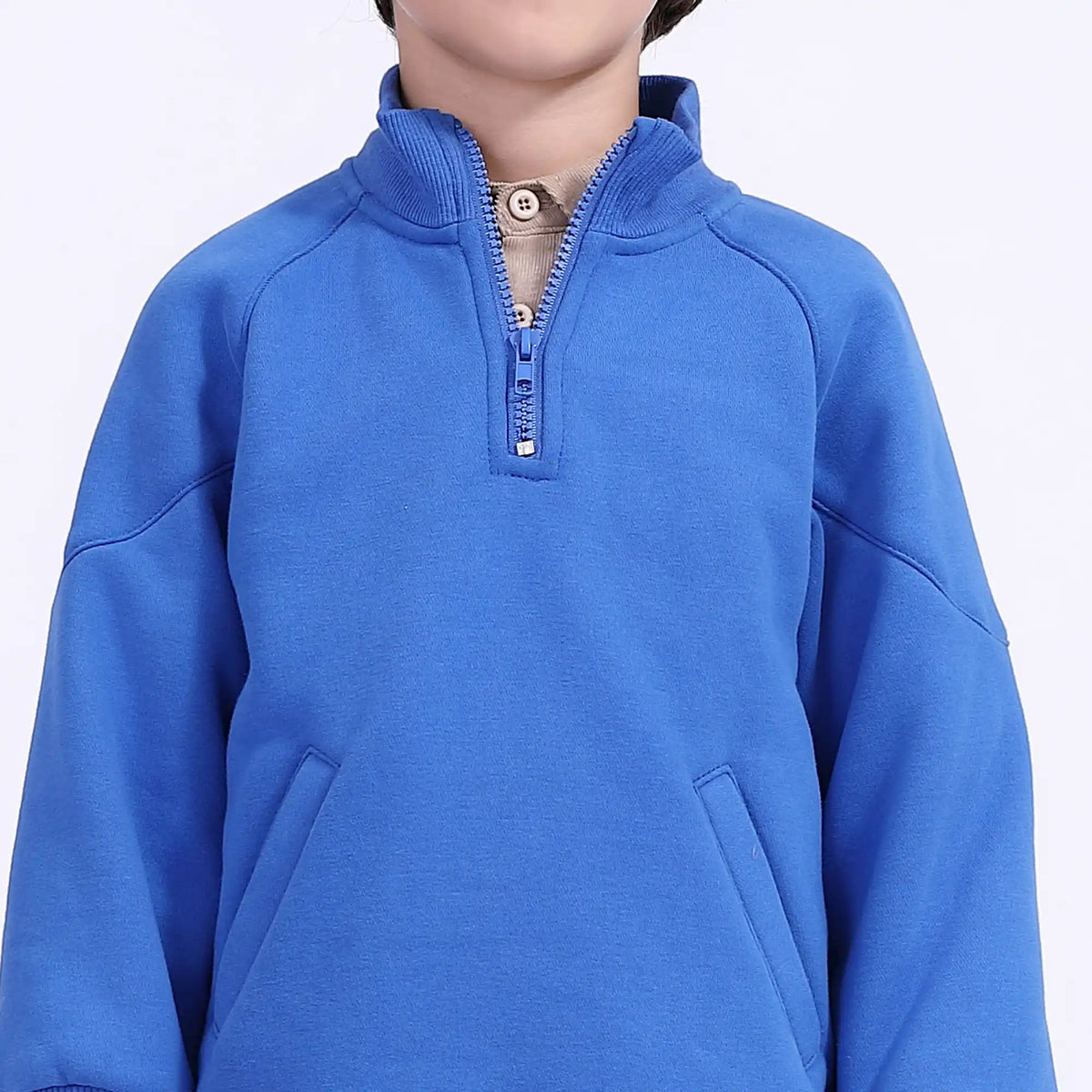 Plain Casual Pullover For Boys Image