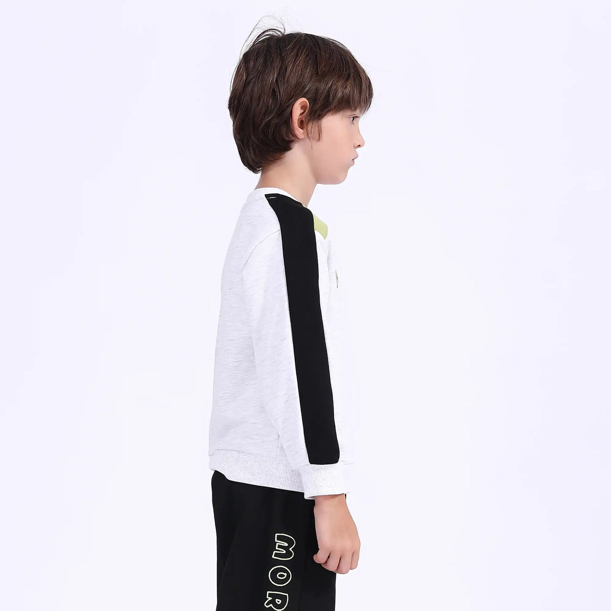 Color-Blocked Casual Pullover For Boys Image