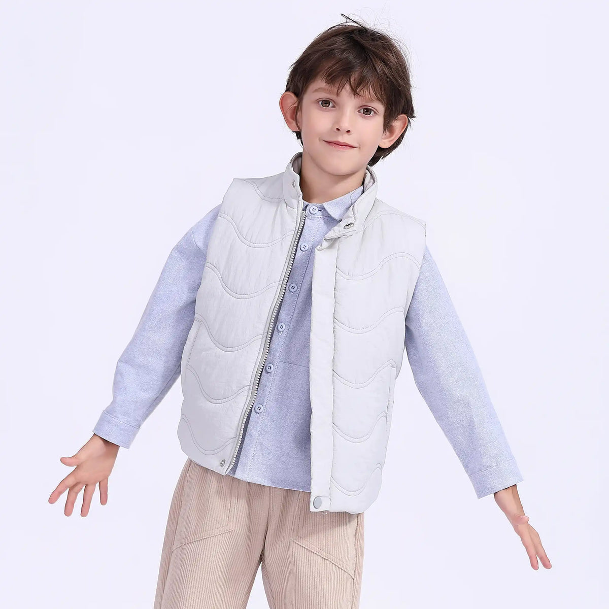 Plain Casual Waistcoat For Boys