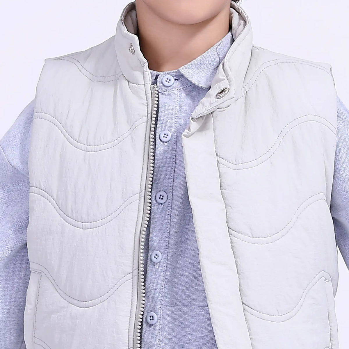 Plain Casual Waistcoat For Boys