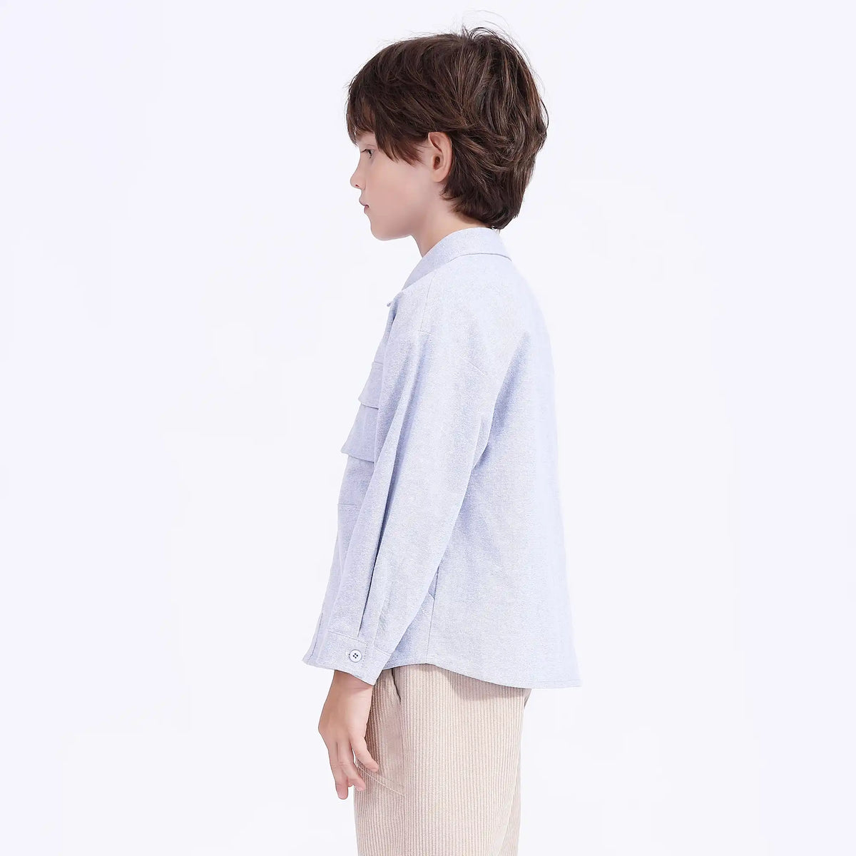 Solid Casual Shirt For Boys Image