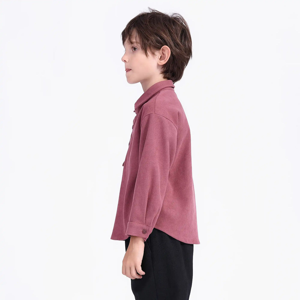 Plain Casual Blouse For Boys Image