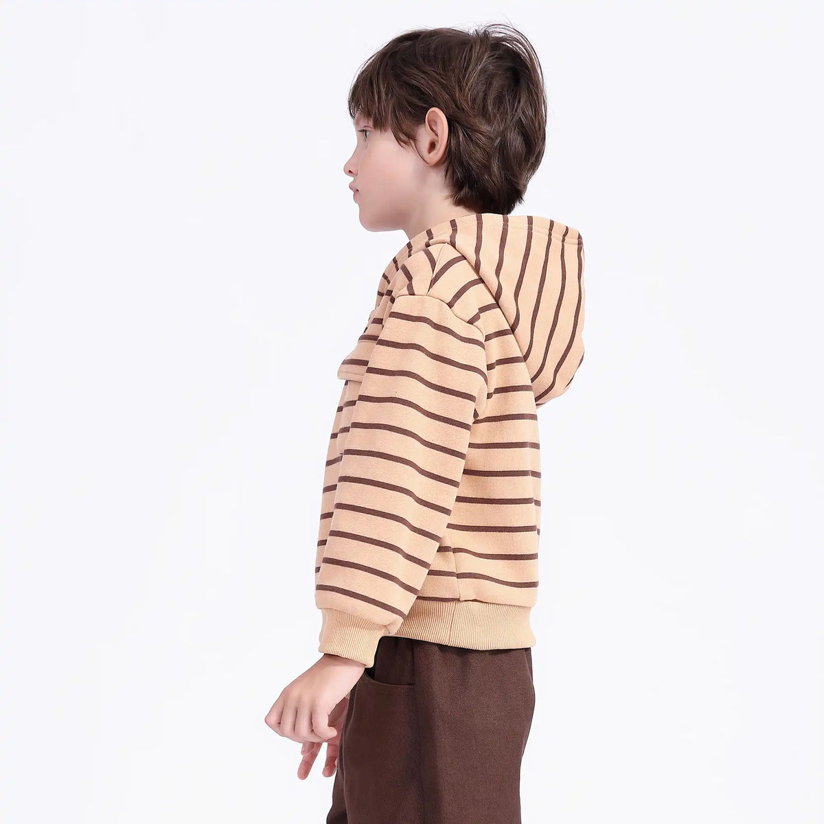 Striped Casual Pullover For Boys Image