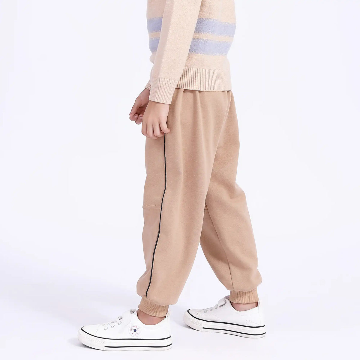 ankle tied casual pants for boys image