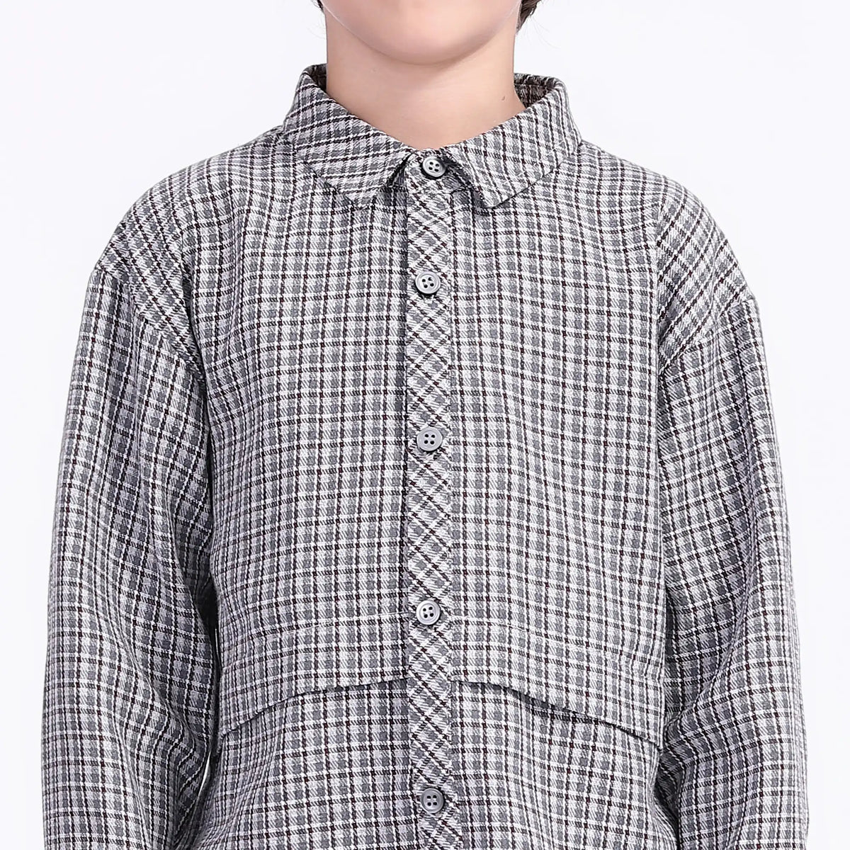 Checked Casual Shirt For Boys Image