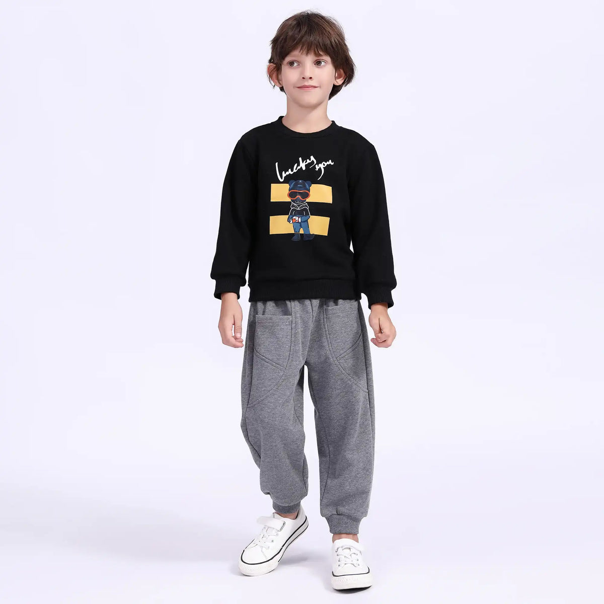 Printed Casual Pullover For Boys Image