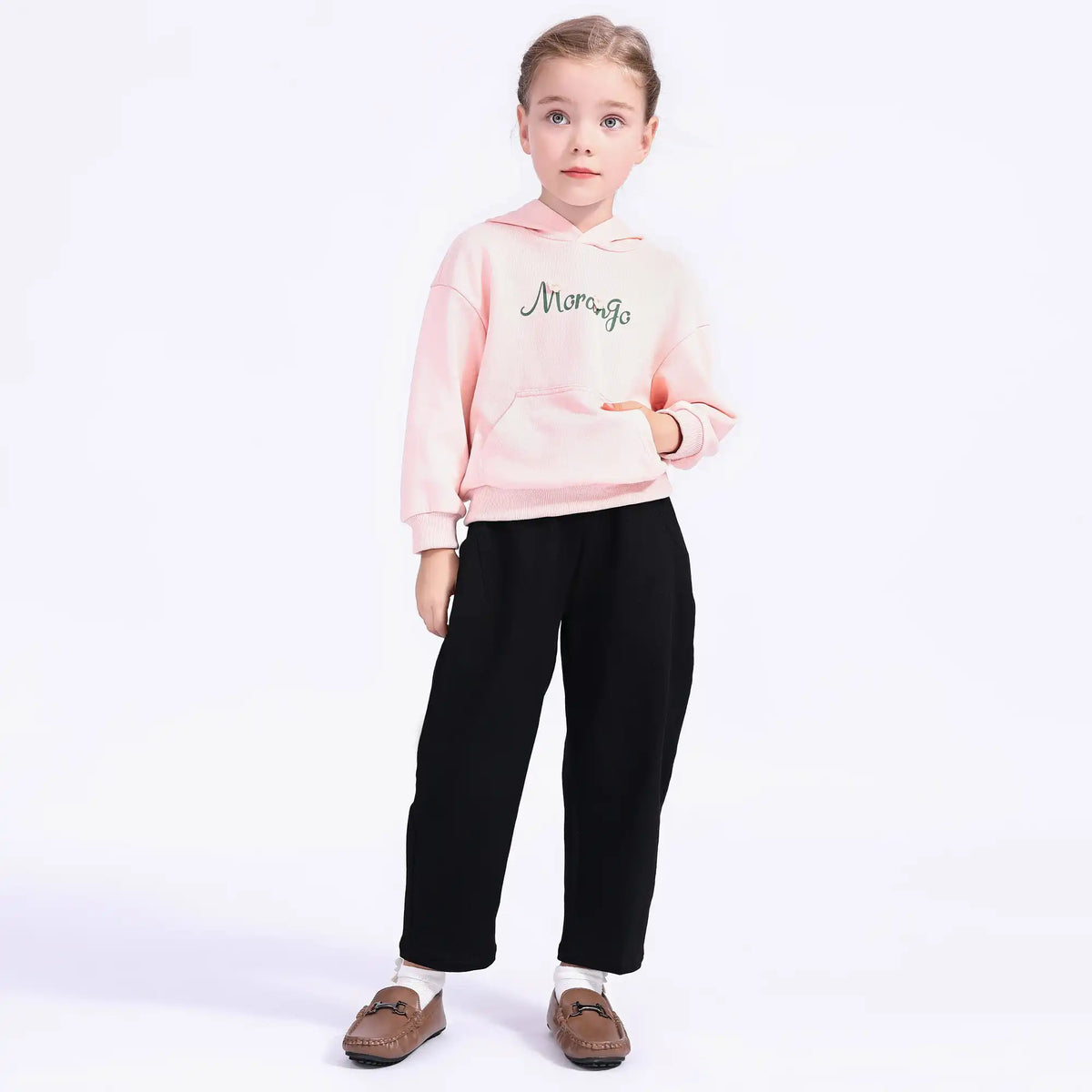 printed casual pullover for girls image