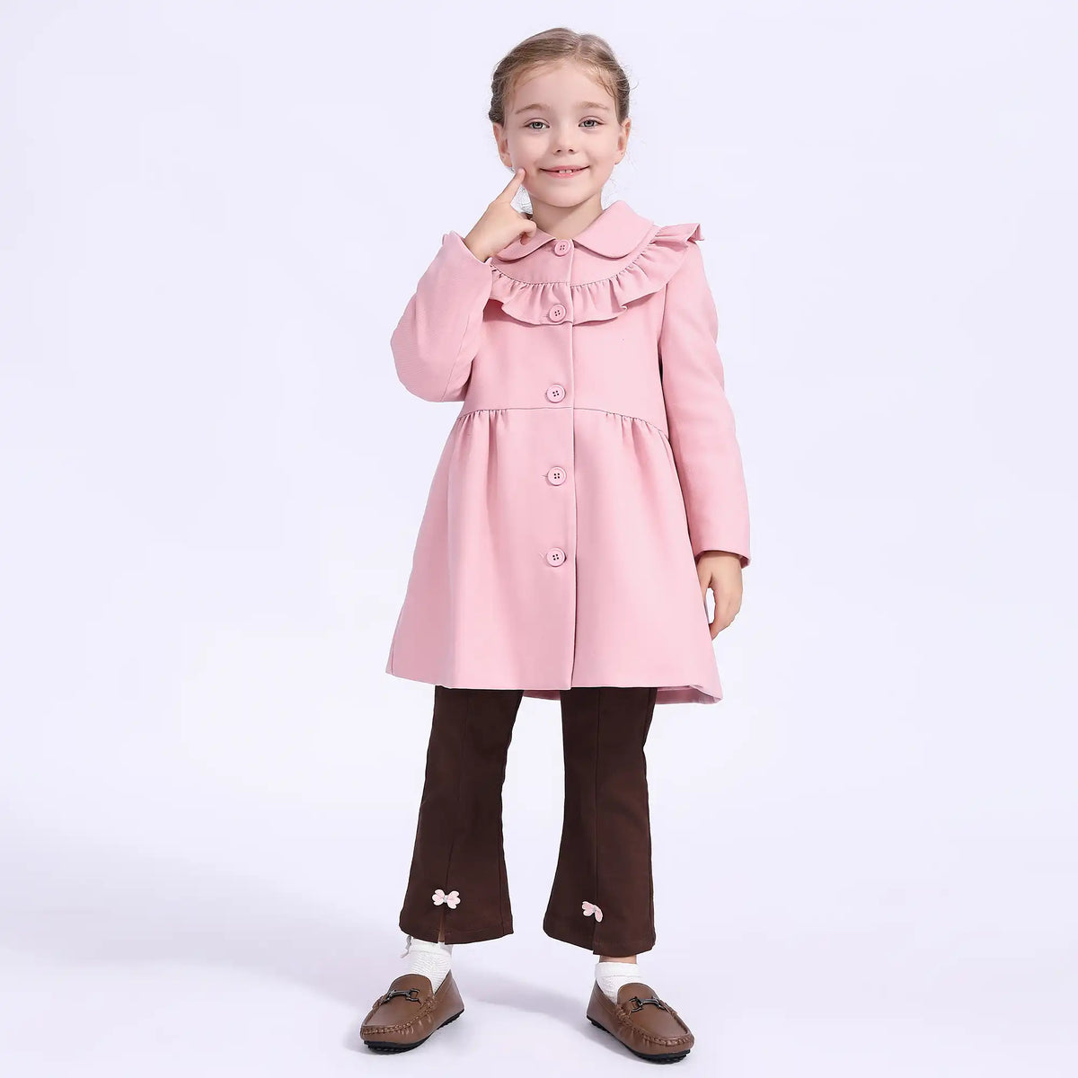 plain casual jacket for girls image