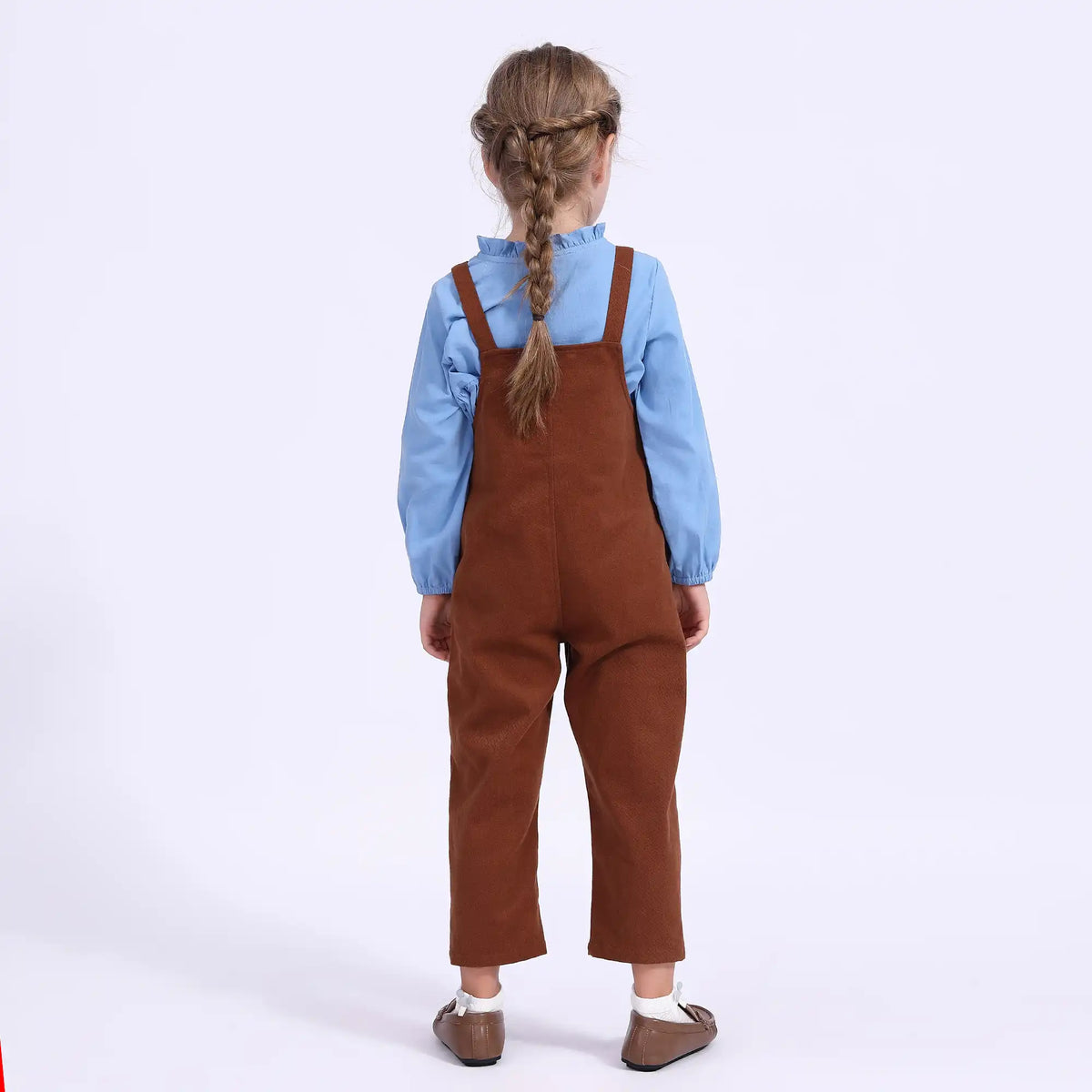 Plain Casual Overalls For Girls Image