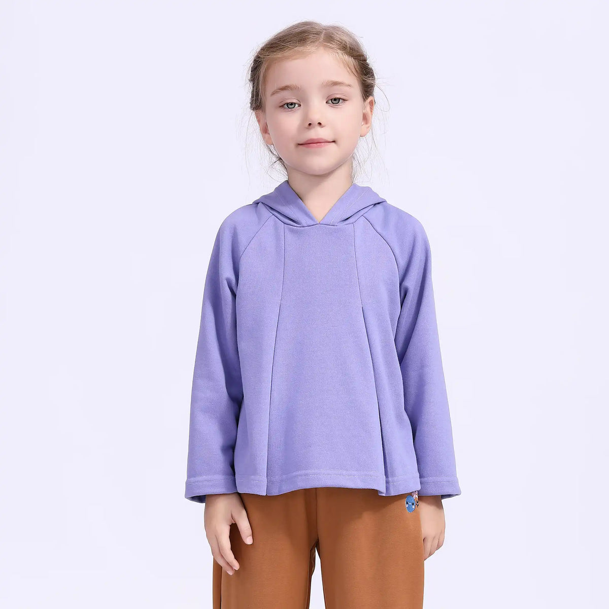 Plain Casual Pullover For Girls