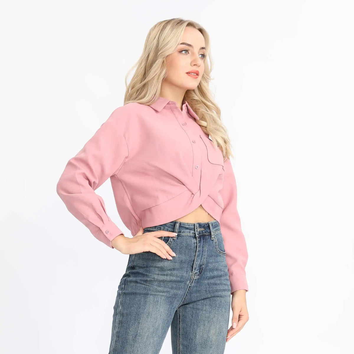 Badge Fashion Blouse For Women Image