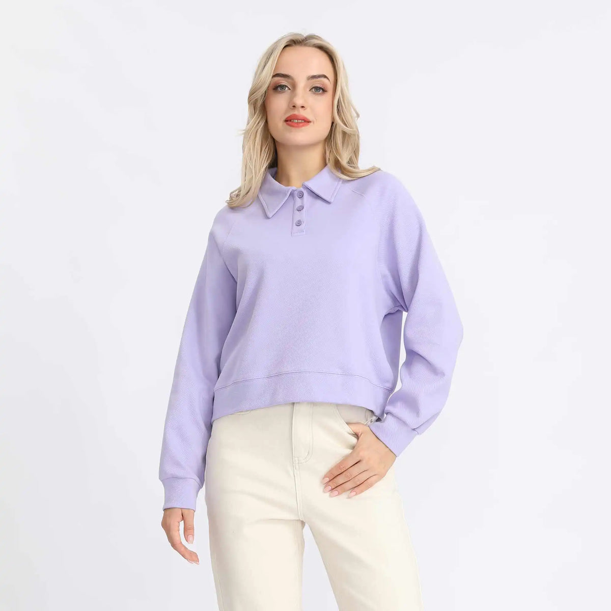 Plain Fashion Pullover For Women S Purple S,52,108,70.5, Image