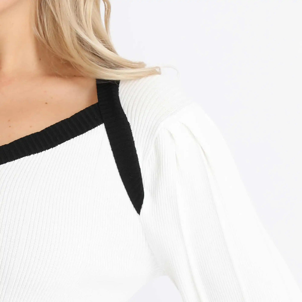 Color-Blocked Fashion Sweater For Women