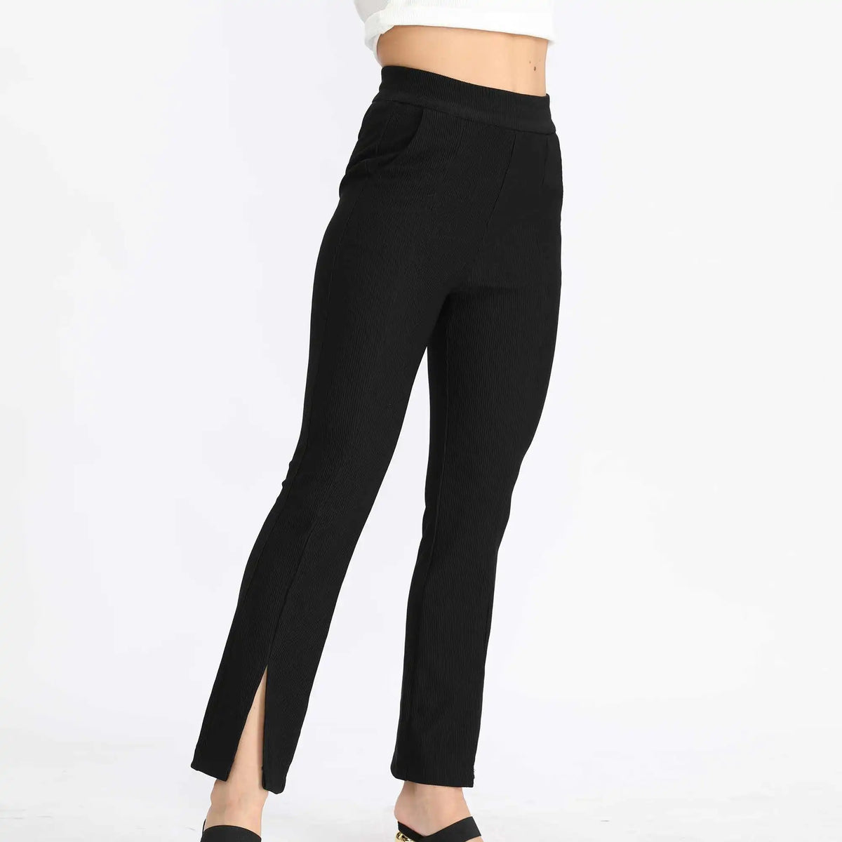 Bell-Bottom Fashion Pants For Women Image