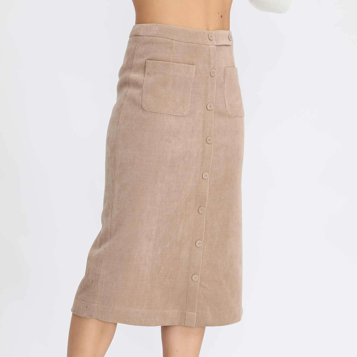 Straight-Leg Fashion Skirt For Women S Khaki S,74,66,,88 Image