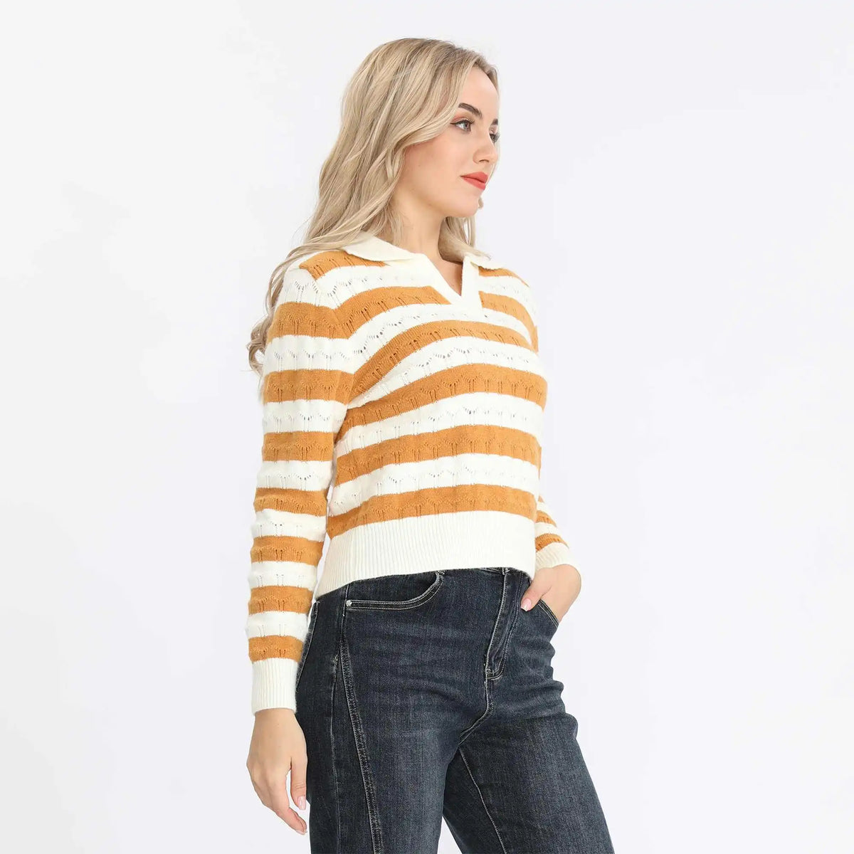 Striped Fashion Sweater For Women