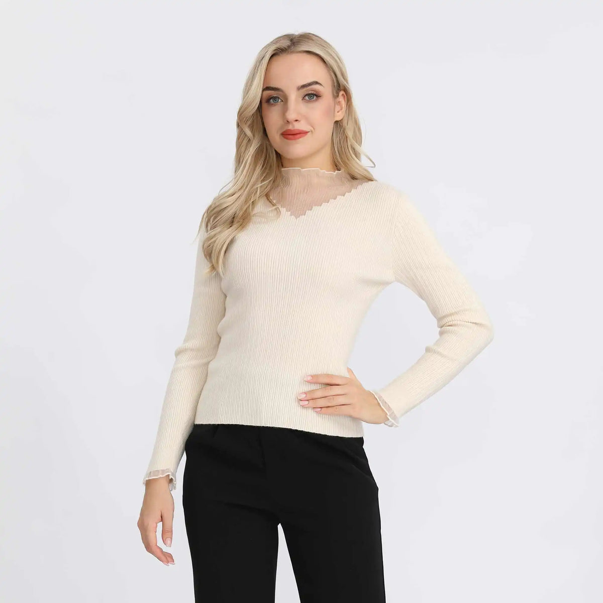 Plain Fashion Sweater For Women