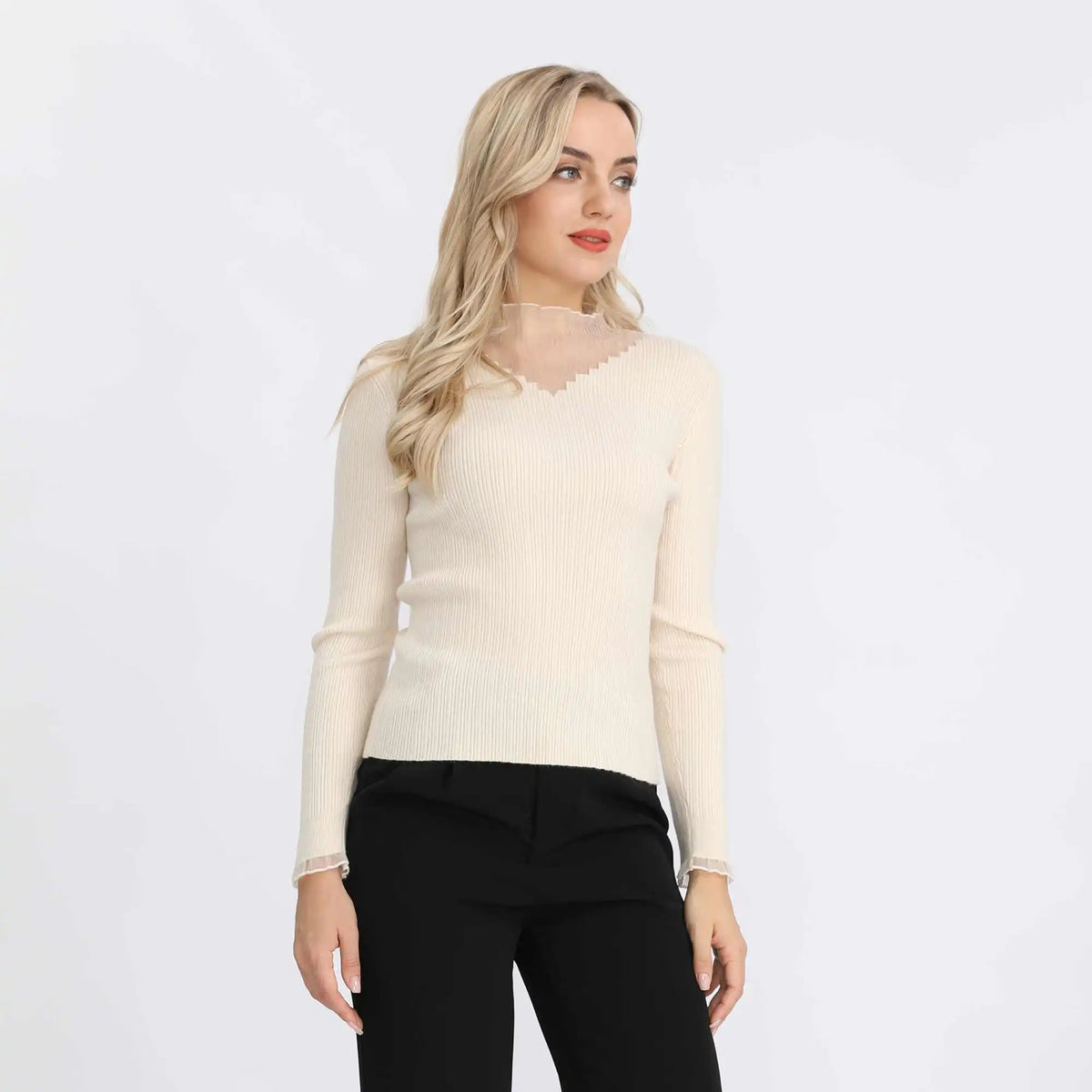 Plain Fashion Sweater For Women