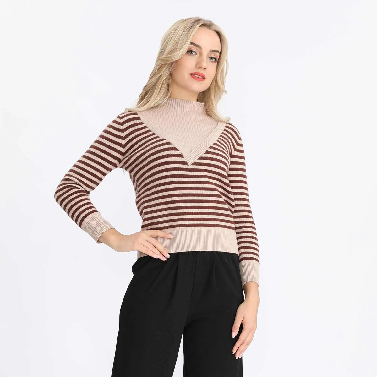 Striped Fashion Sweater For Women