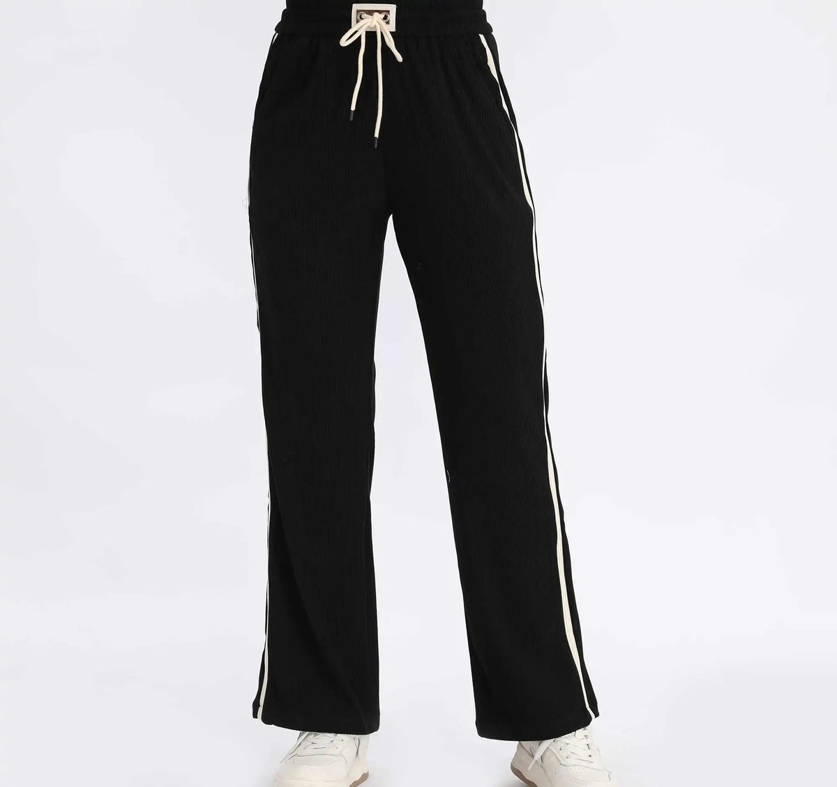 Wide-Leg Fashion Pants For Women 26 Black 26,103.5,64.5,64.8,87.5 Image