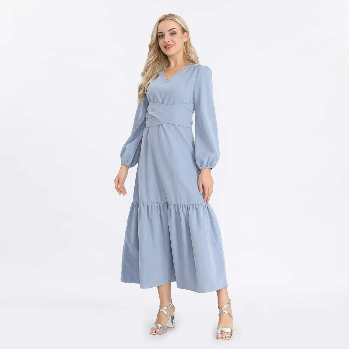 plain fashion dress for women image