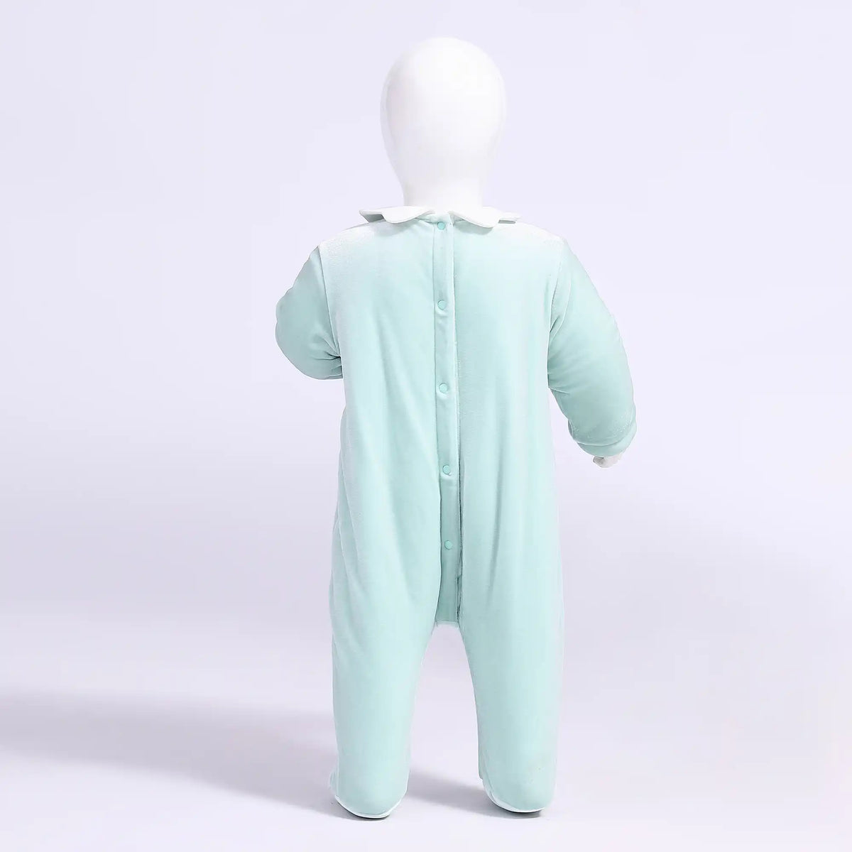 plain comfort romper for babies girls image