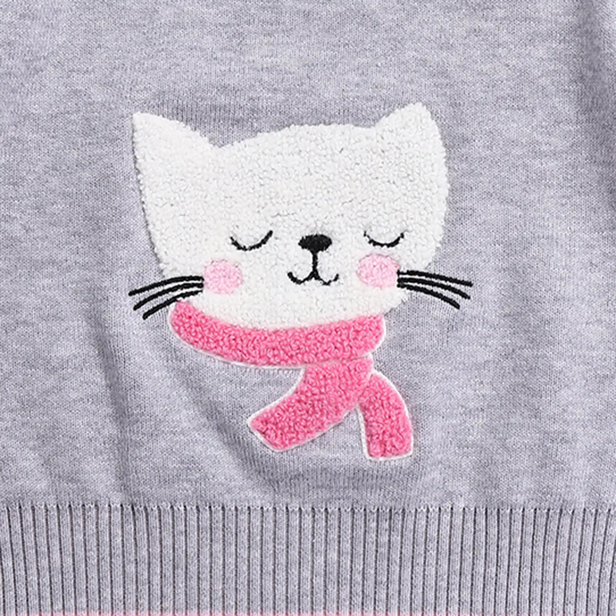 Embroidery Casual Sweater for Babies Girls