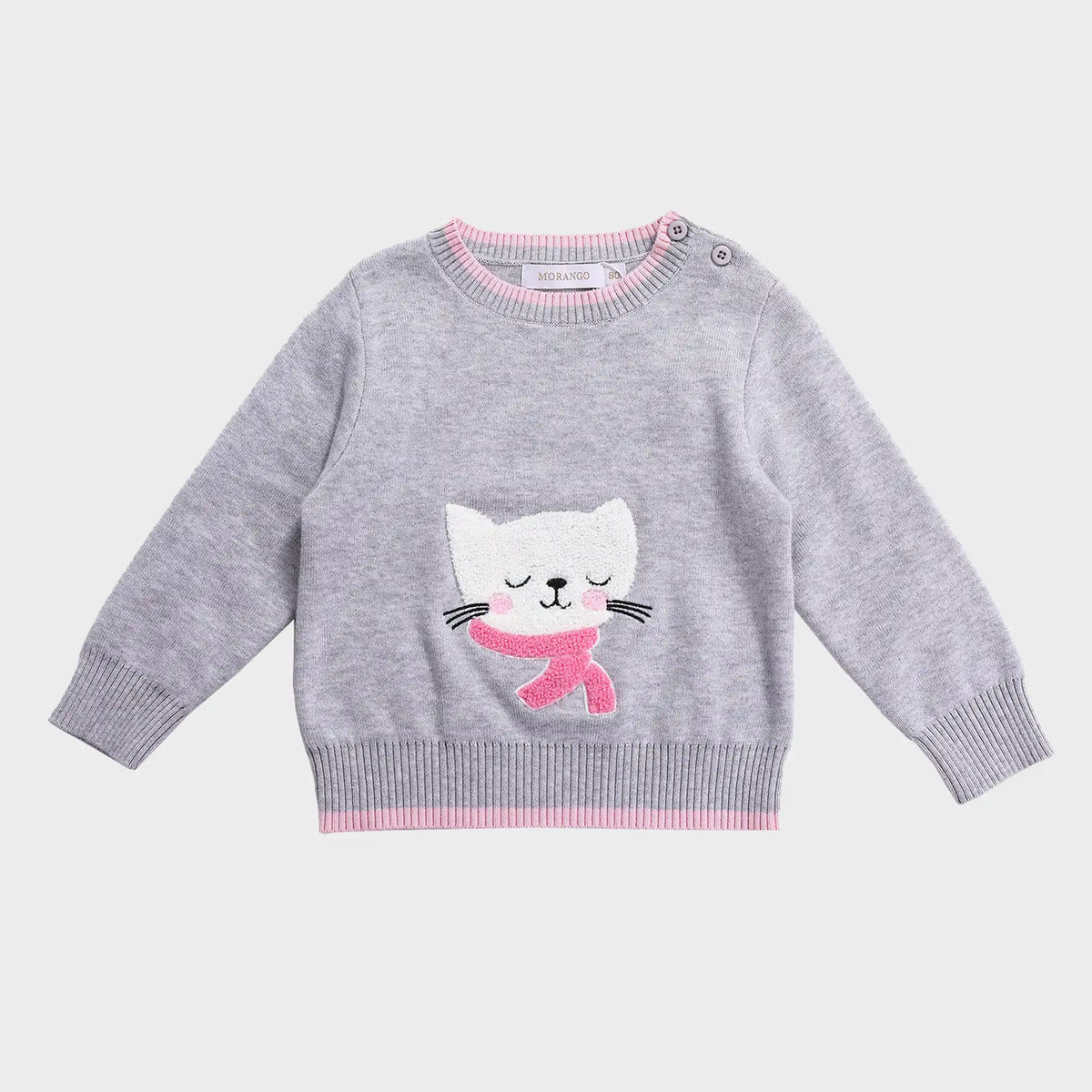 Embroidery Casual Sweater for Babies Girls