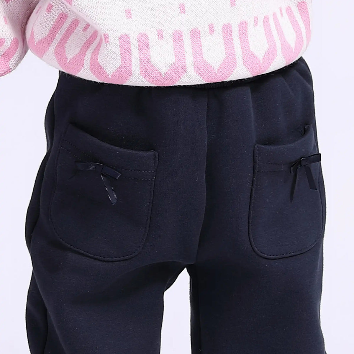 Ankle-Tied Casual Pants for Babies Girls Image