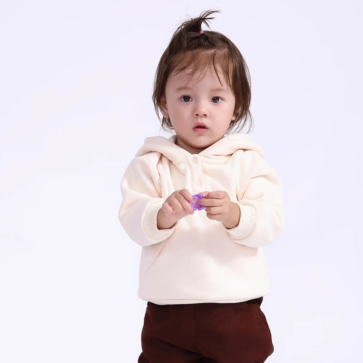 embroidery casual pullover for babies girls image