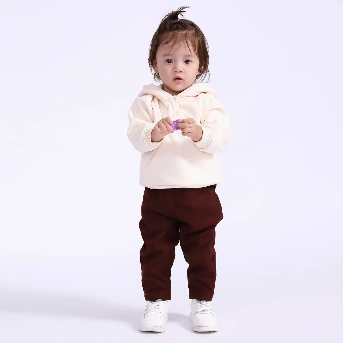 embroidery casual pullover for babies girls image