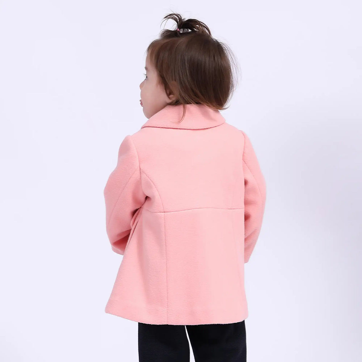 plain casual jacket for babies girls image