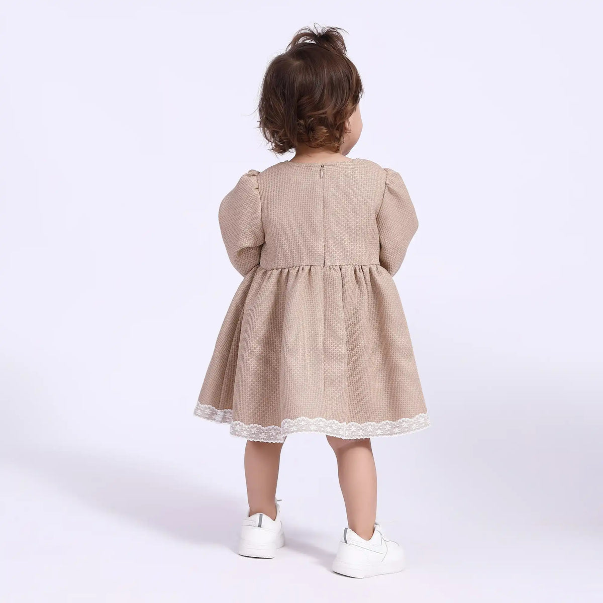 Laced Casual Dress for Babies Girls