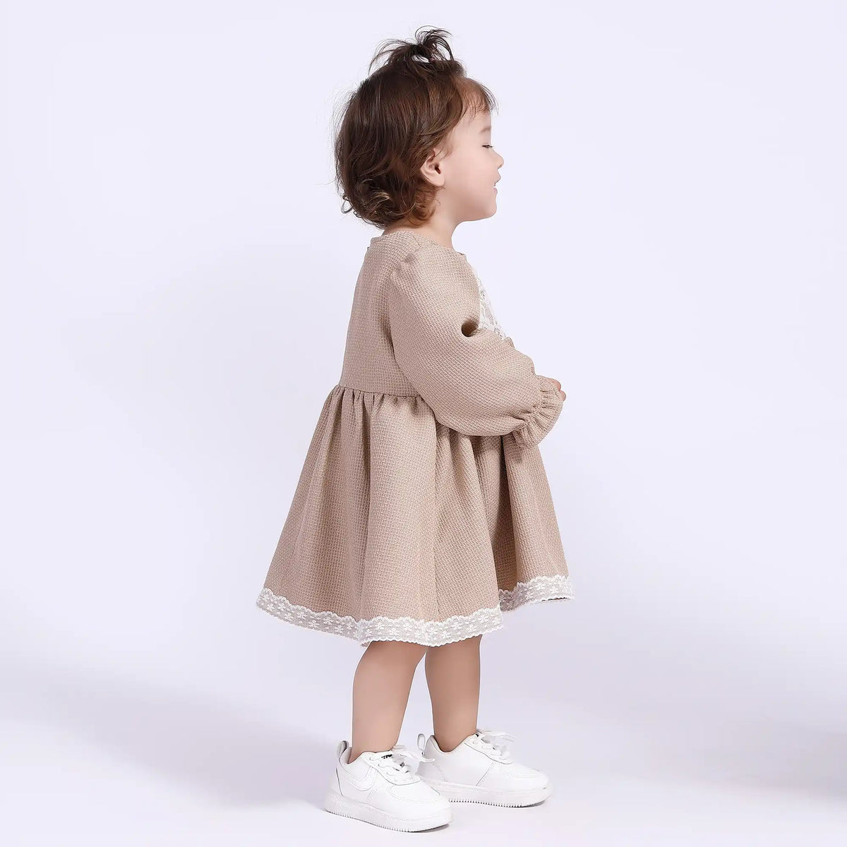 Laced Casual Dress for Babies Girls