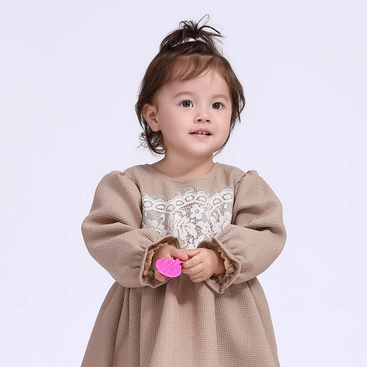 Laced Casual Dress for Babies Girls