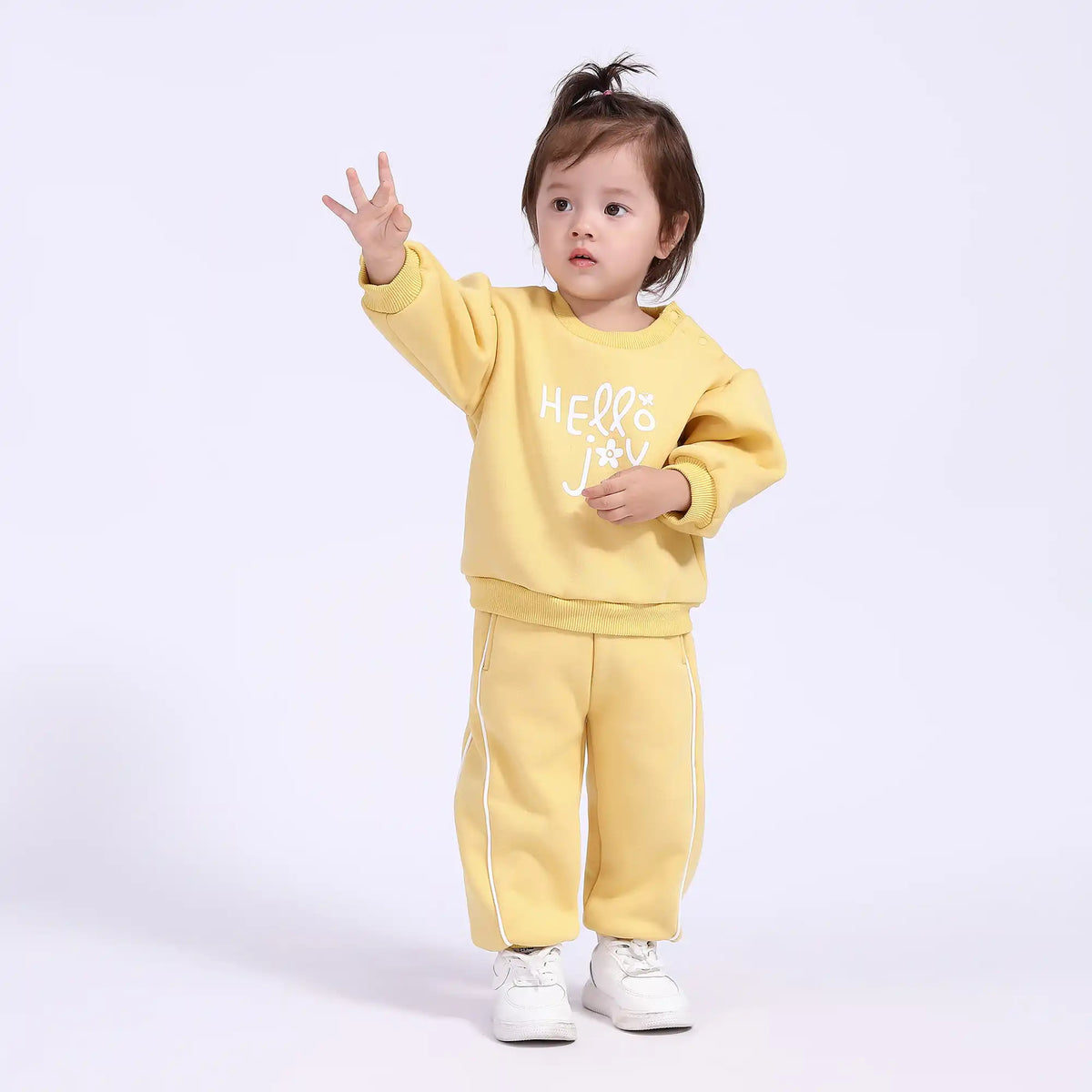 Ankle-Tied Basic Pants for Babies Girls Image