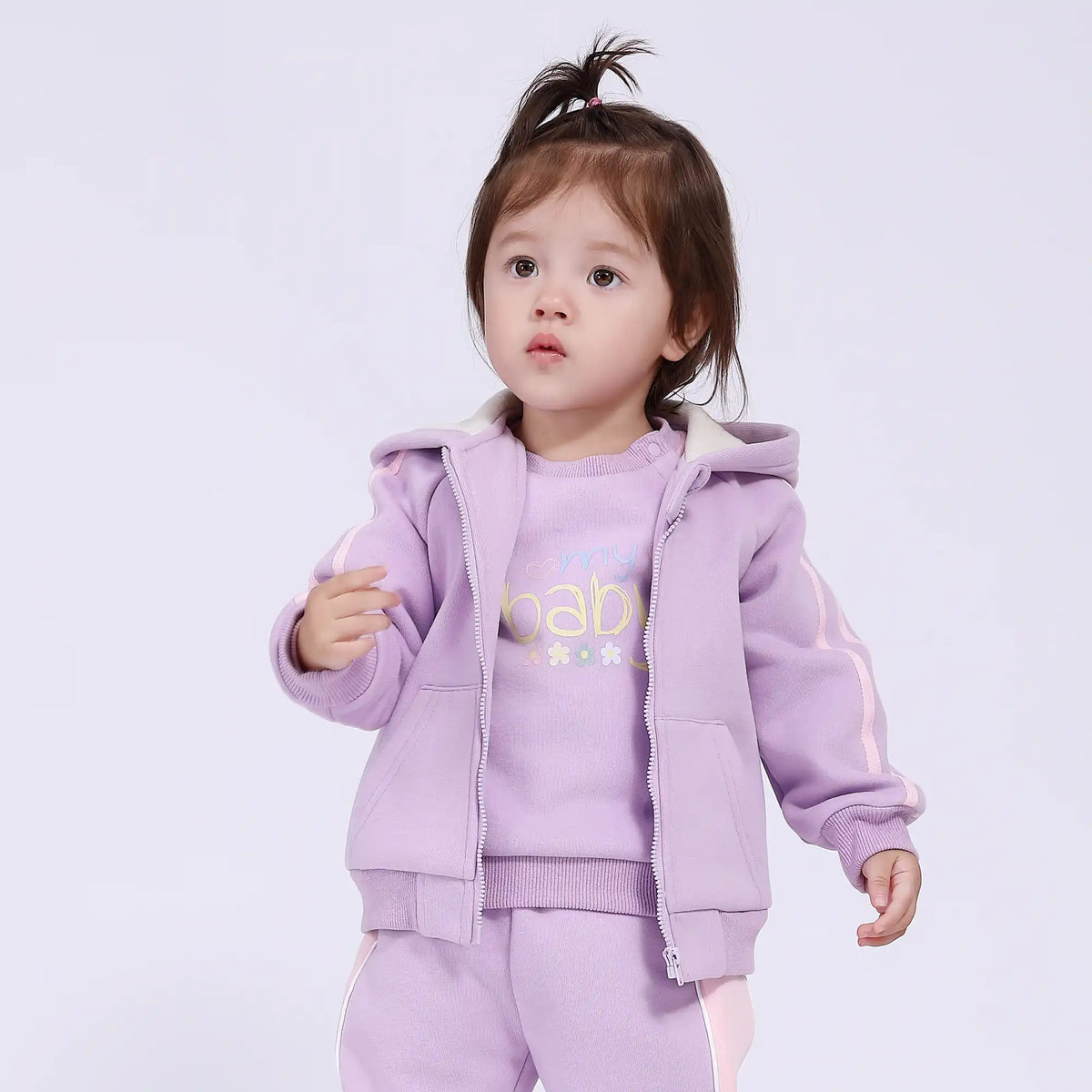 Embroidery Basic Jacket for Babies Girls