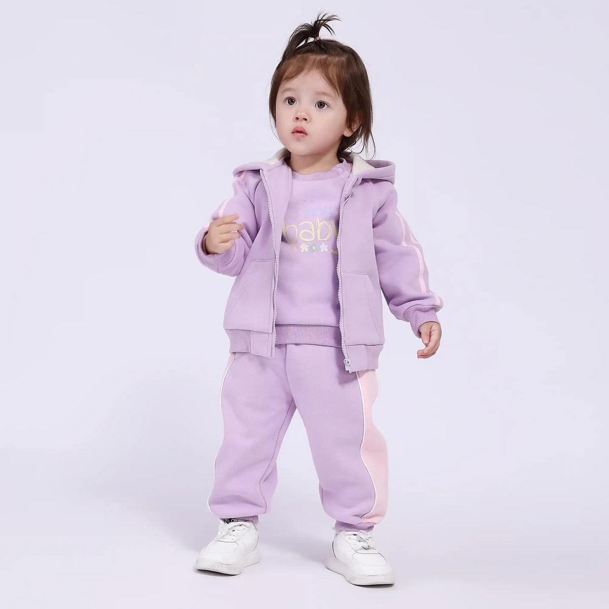 Embroidery Basic Jacket for Babies Girls