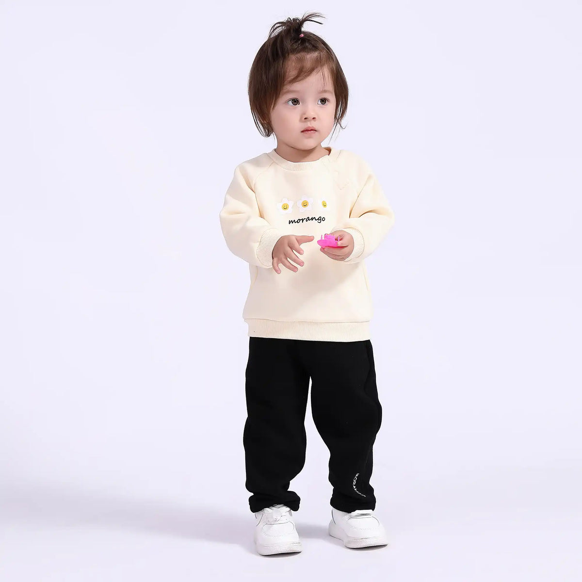 Baggy Basic Pants for Babies Girls Image