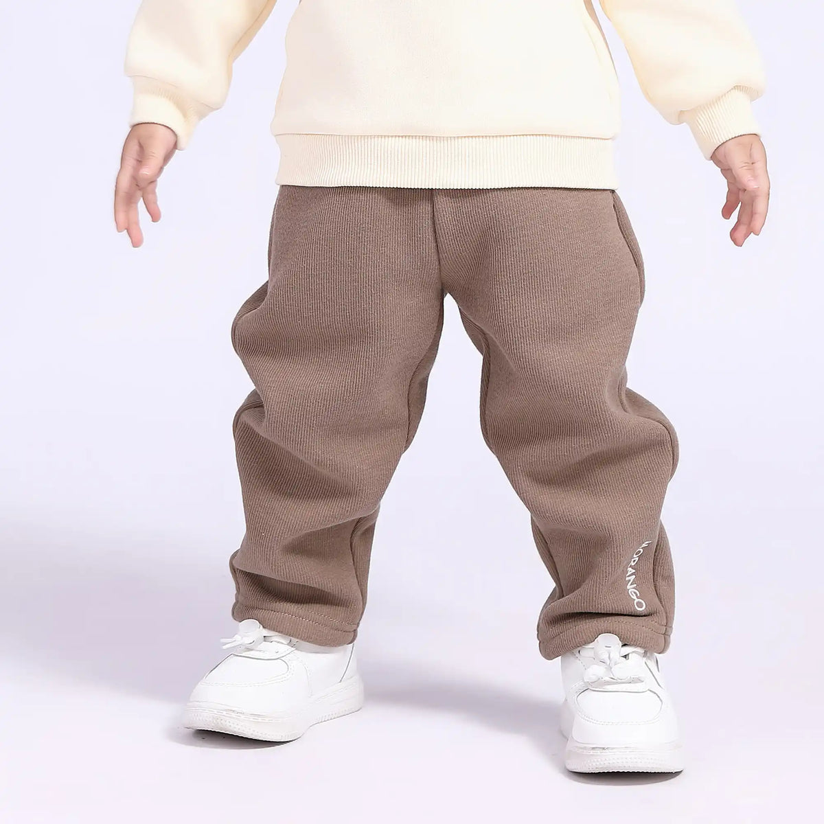 Baggy Basic Pants for Babies Girls 80 | 12-18M Dark Khaki 80 | 12-18M,45.5,42,37.3,60 Image