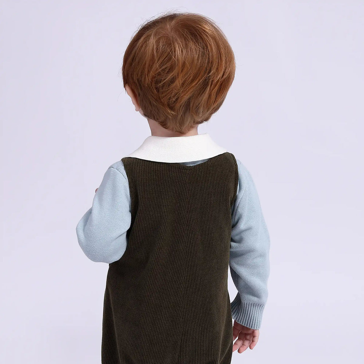 Color-Blocked Casual Sweater for Babies Boys Image