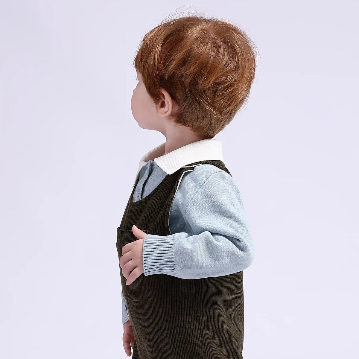 Color-Blocked Casual Sweater for Babies Boys Image