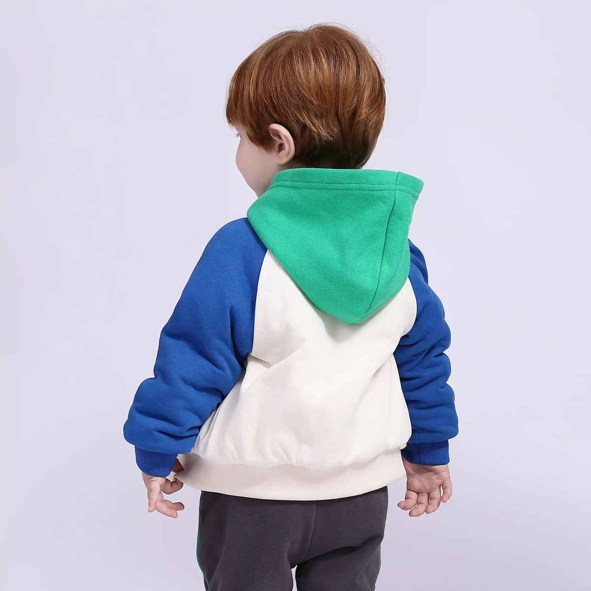 Color-Blocked Casual Jacket for Babies Boys