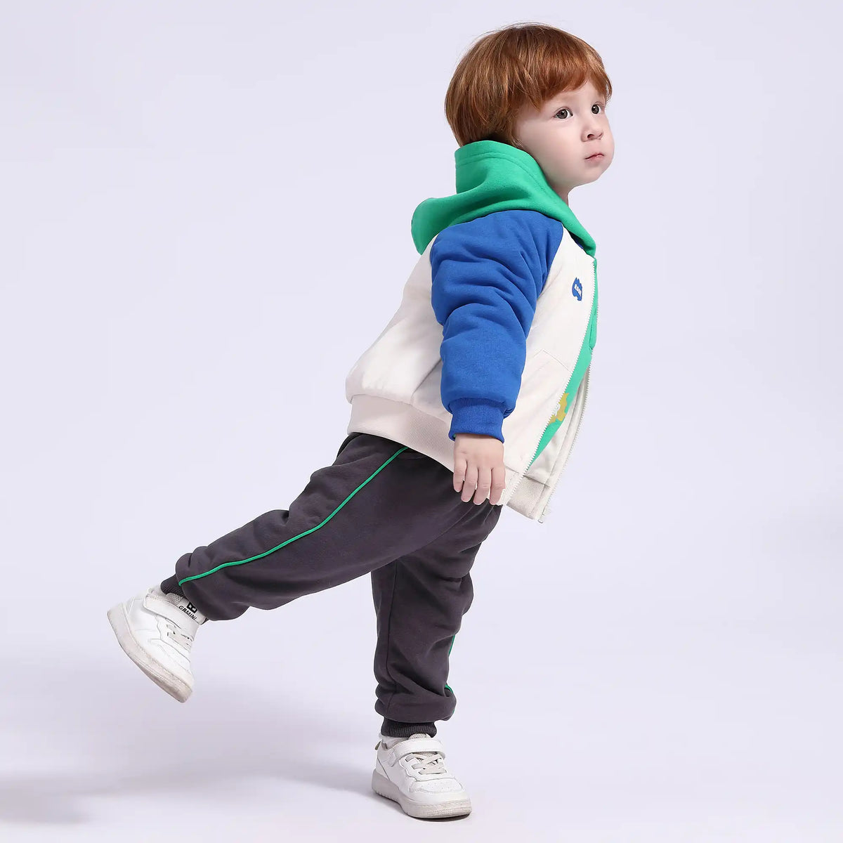 Color-Blocked Casual Jacket for Babies Boys